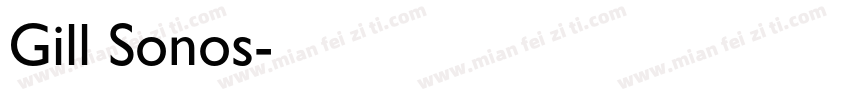 Gill Sonos字体转换